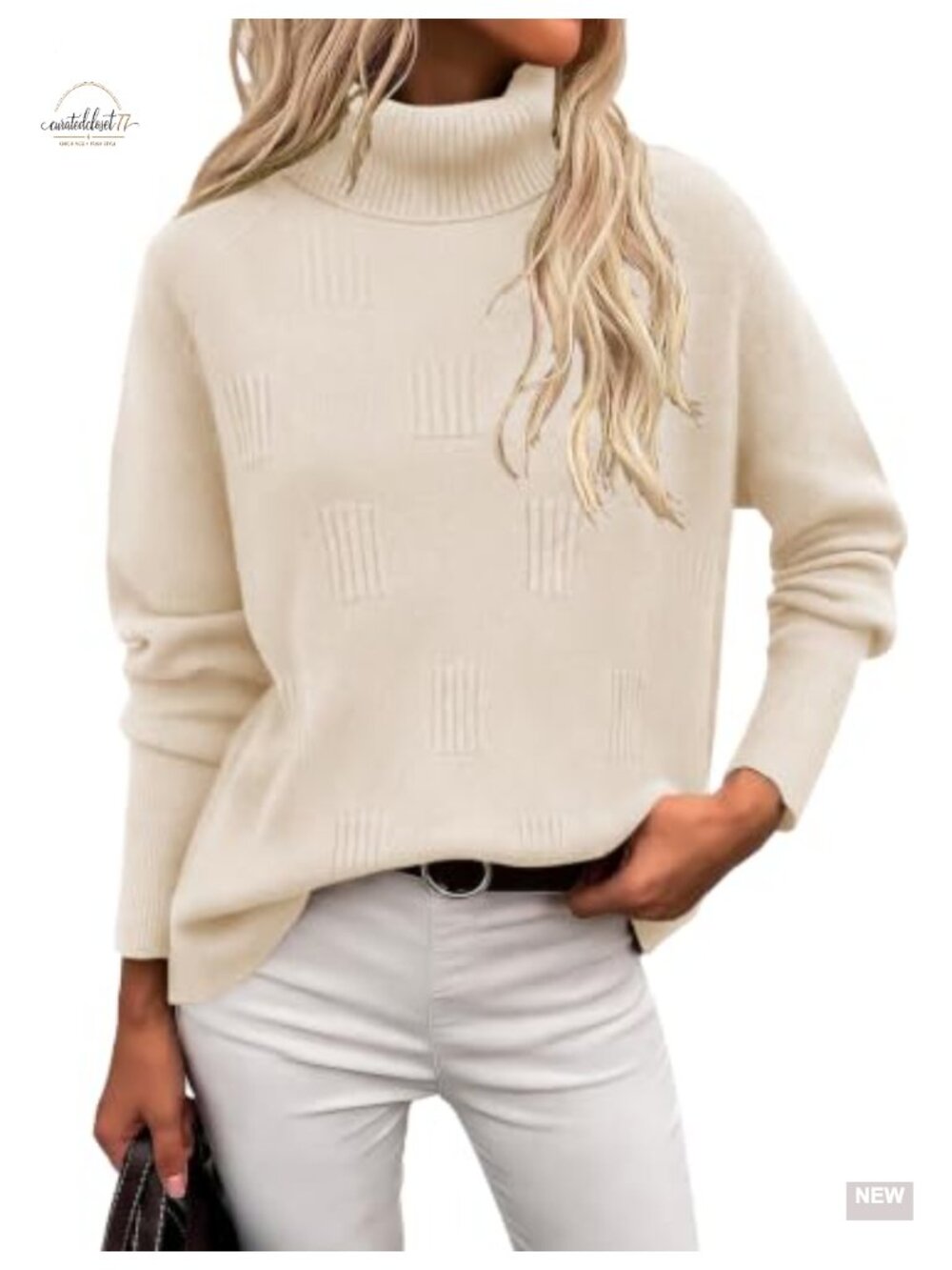 Ekouaer Womens Turtleneck Sweater Long Sleeve Viscose Knit Pullover
